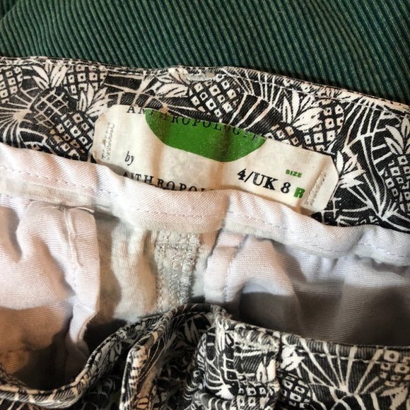 Anthropologie Bowery Pineapple Print Trousers - Picture 8 of 8